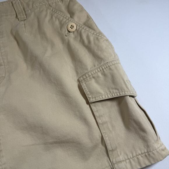 Vintage 90s Y2K Abercrombie High Rise Cargo Mini skirt 100% cotton size Large - Picture 2 of 9
